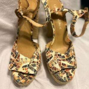 Gibson Multicolor Patterned Platform Sandals